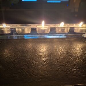 Elegant Glass Tealite Holder